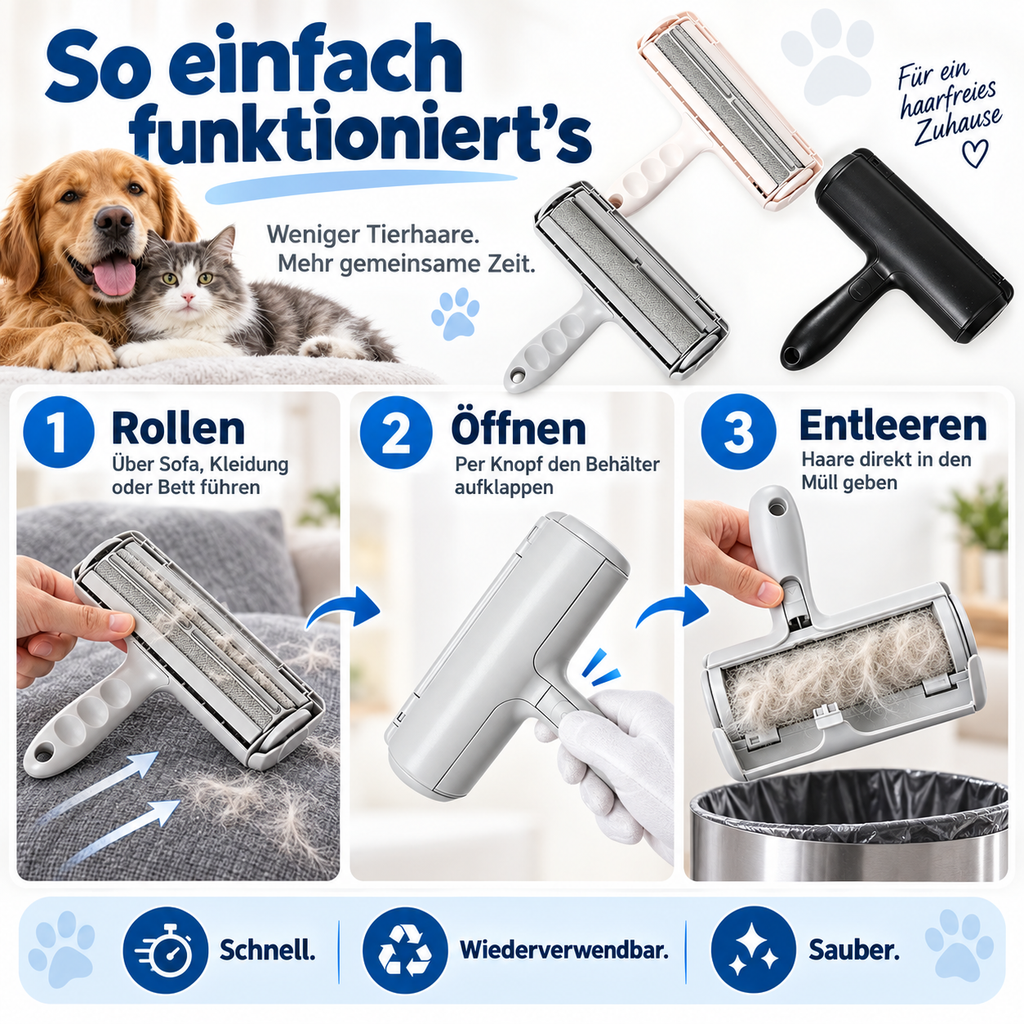 Fellfrei Pro Wiederverwendbarer Tierhaarentferner
